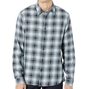 Vince NWT Ocean View Plaid Shirt Size S Long Sleeve Button Front 100% Cotton